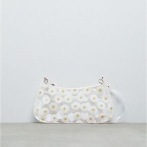 VINYL FLORAL SHOULDER BAG ZARA